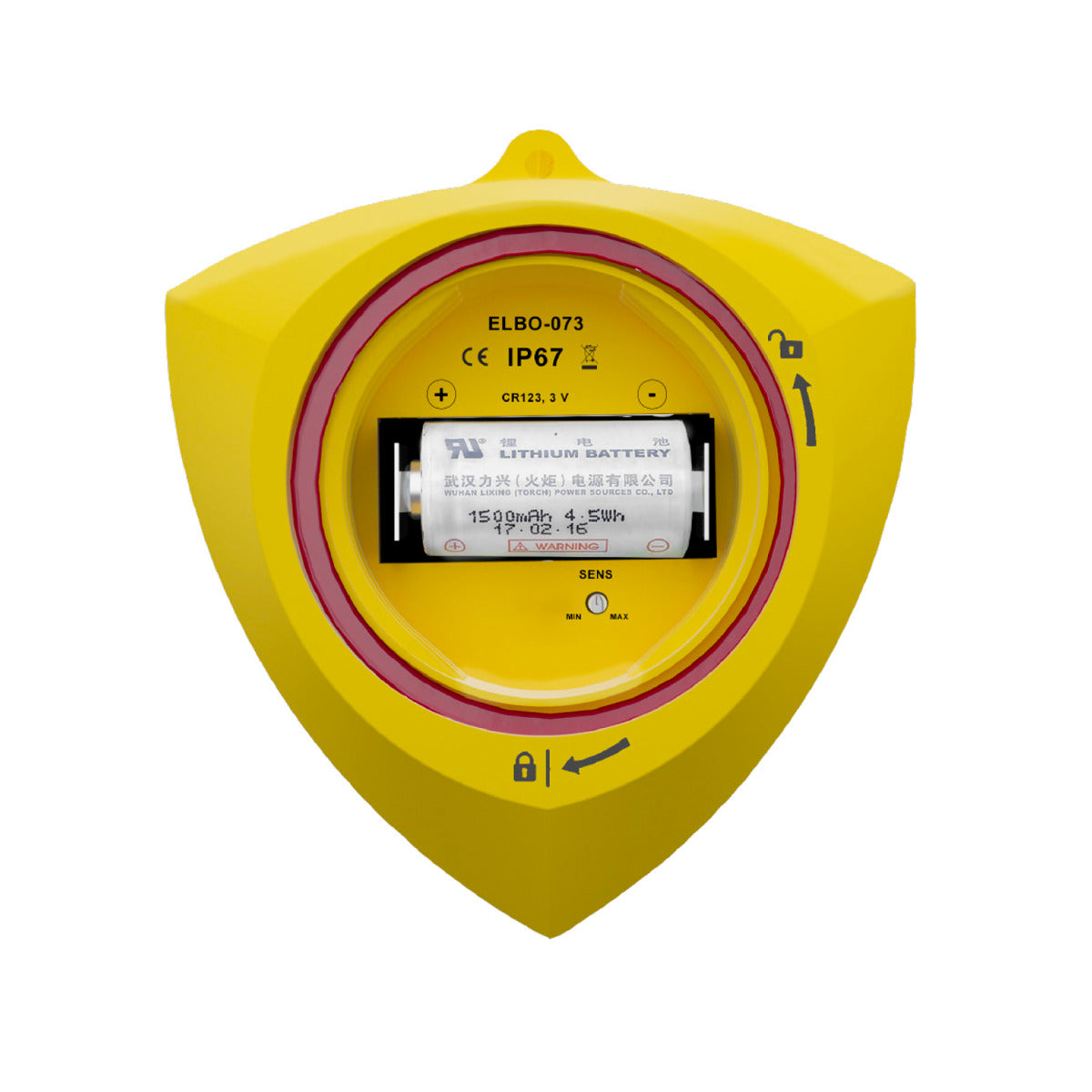 Elektrobock drahtloser Pool-Alarm, Sender in Gelb | klimaworld.com