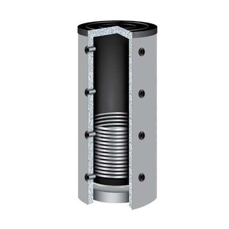 TWL | Pufferspeicher PR | 800 Heizungswasser | 1 Wärmetauscher | Querschnitt | 90°