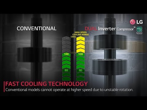 Thanks to Dual Inverter compressor, DUALCOOL operates at a higher speed with more stability cooling air up to 40% faster than conventional models

For more information visit
http://www.lg.com