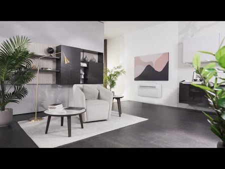 Unico inverter air conditioner without outdoor unit and with R32 gas. It stands out for its soft lines, with a retro taste, combined with a texture with a strong personality. More info: https://www.olimpiasplendid.com/without-outdoor-unit/unico-edge