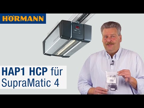 Durch das optionale Modul HAP1 HCP vernetzen Sie den Garagentor-Antrieb SupraMatic 4 mit externen Smart Home Systemen. Mit diesem Adapter verbinden Sie Komponenten der Serie 3 mit Garagentor-Antrieben der Serie 4.