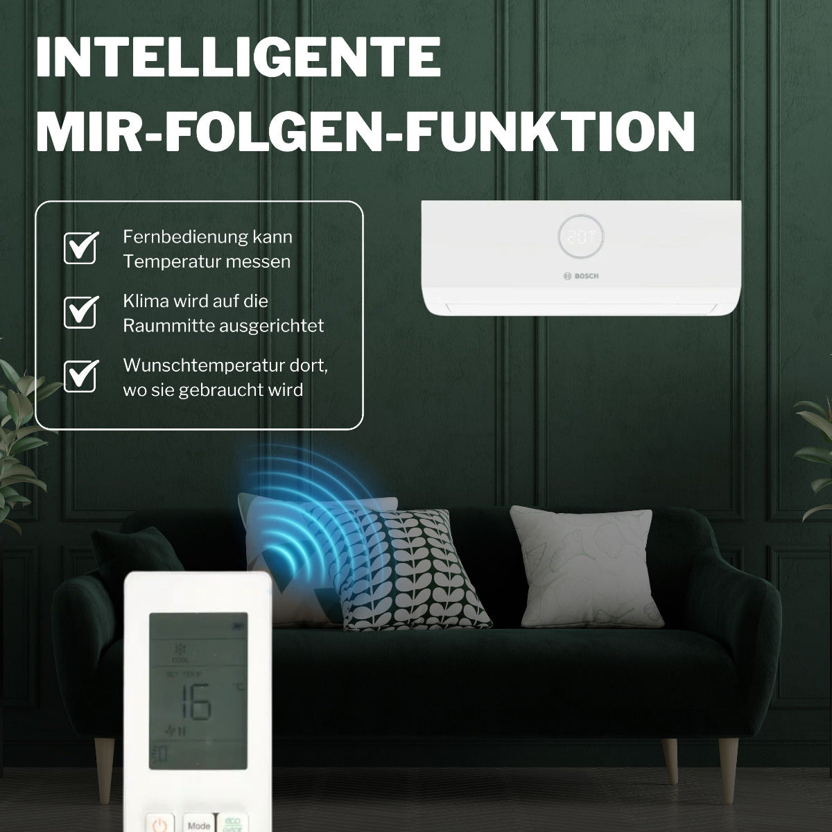 BOSCH Multisplit Klimaanlage Set Climate 5000 M | 2,6 kW + 5,3 kW | klimaworld.com