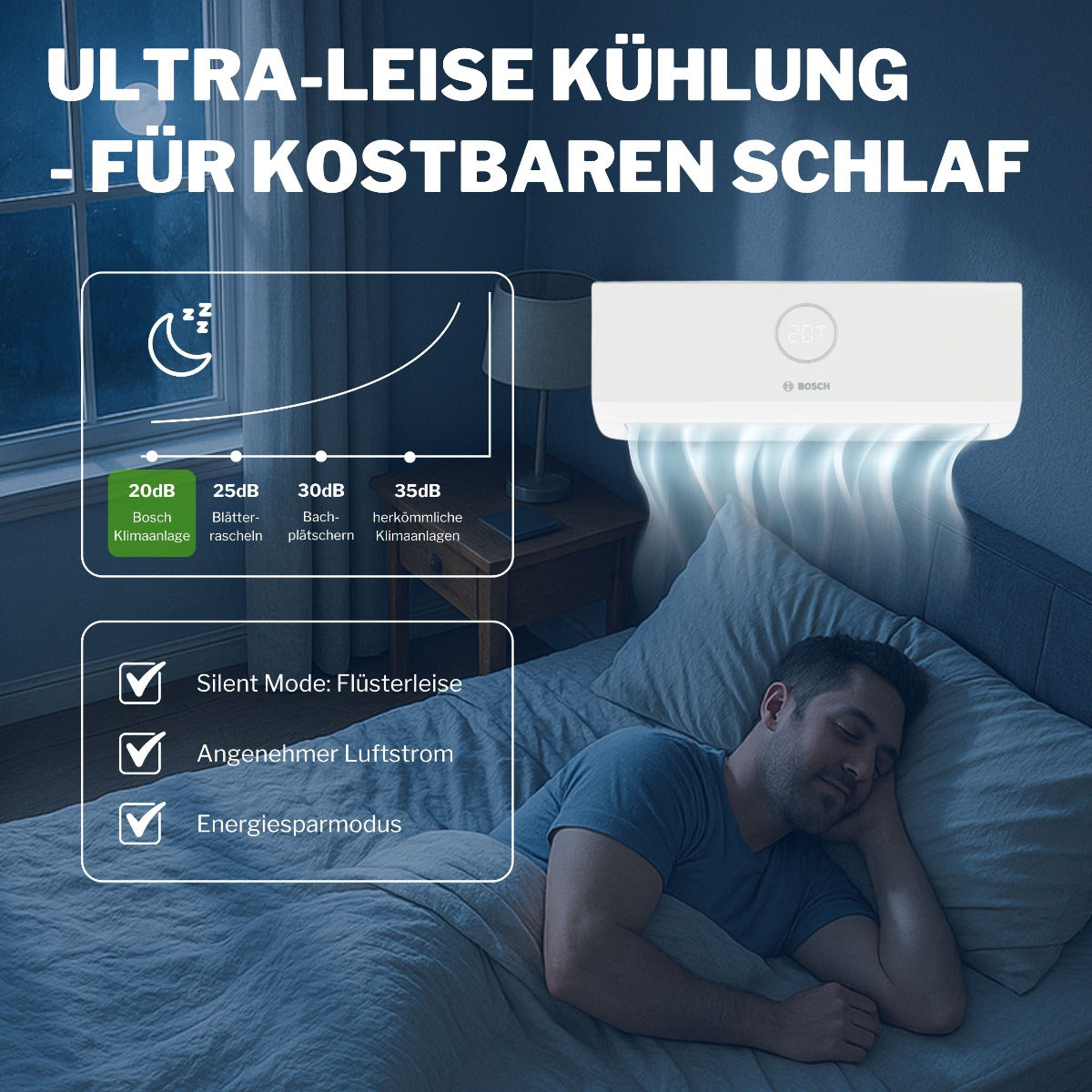 BOSCH Split Klimaanlage Komplett-Set CL3000i  | klimaworld.com