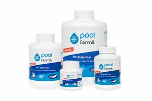 Fermit | PVC- Kleber blau | 500 ml Dose m. Pinsel