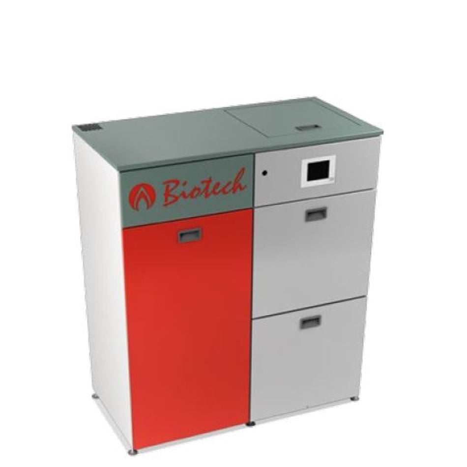 Biotech Pelletheizkessel PZ32RL (MBW) | manuelle Befüllung | 32,2 kW | Klimaworld.com