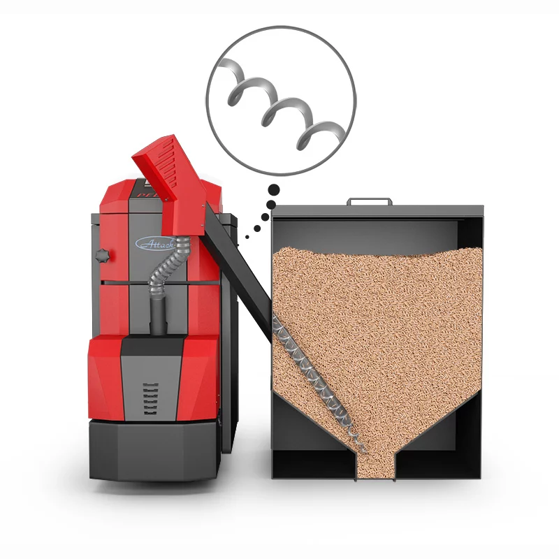 Attack-Pellet-30-Automatic-Plus Schneckenaustragung Querschnitt | klimaworld.com