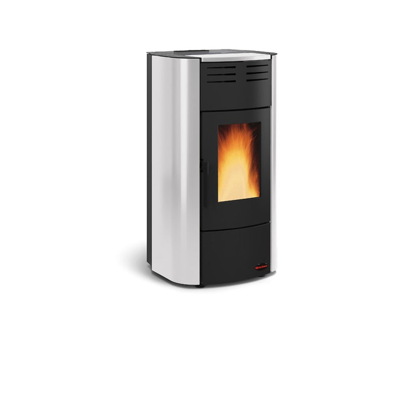 Extraflame Pelletofen Idro H in silber