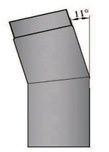 Rauchrohrbogen 11° Durchmesser 120mm