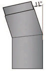 Rauchrohrbogen 11° geschliffen Durchmesser 150mm