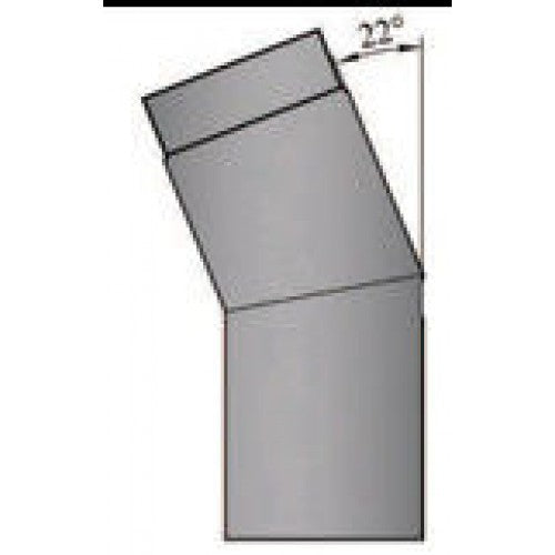 Rauchrohrbogen 22° geschliffen Durchmesser 150mm