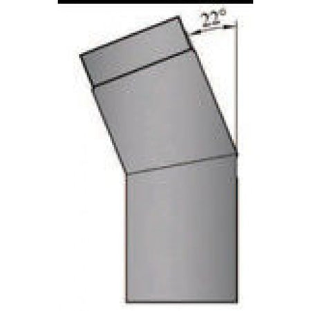 Rauchrohrbogen 22° geschliffen Durchmesser 120mm