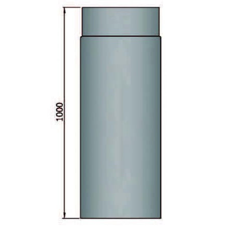 Rauchrohr 1000mm mit Durchmesser 200mm