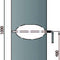 Rauchrohr 1000mm mit L Drosselklappe Durchmesser 130mm