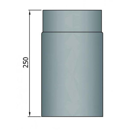 Rauchrohr 250mm mit Durchmesser 200mm