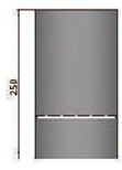 Rauchrohr 250mm mit Kondensring Durchmesser 180mm
