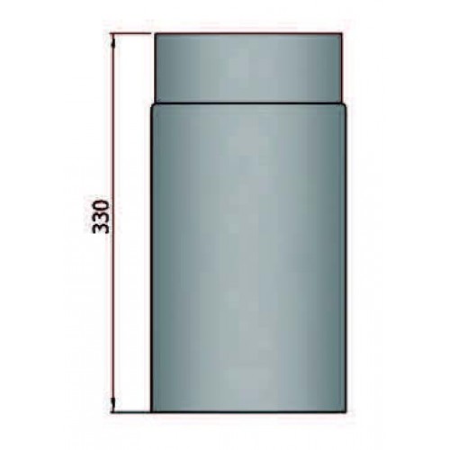 Rauchrohr 330mm mit Durchmesser 180mm