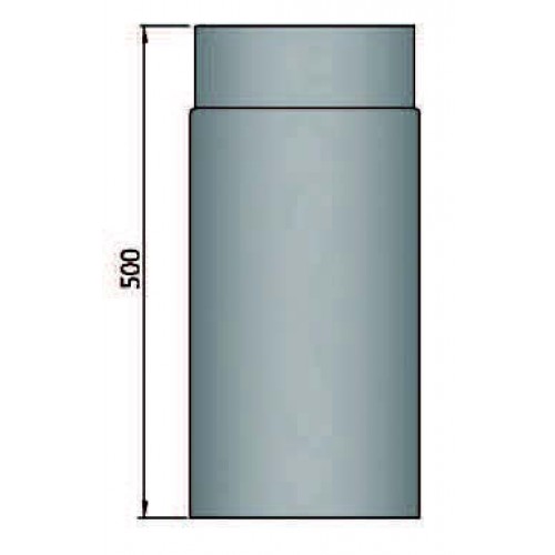 Rauchrohr 500mm mit Durchmesser 120mm