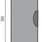 Rauchrohr 500mm mit Tür Durchmesser 140mm