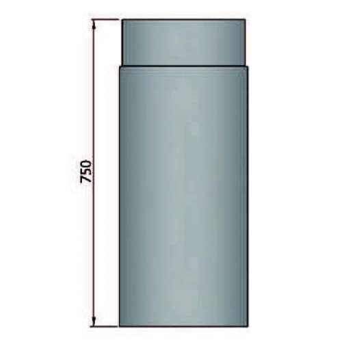 Rauchrohr 750mm mit Durchmesser 120mm