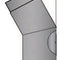Rauchrohrbogen 33° mit Tür geschliffen Durchmesser 130mm