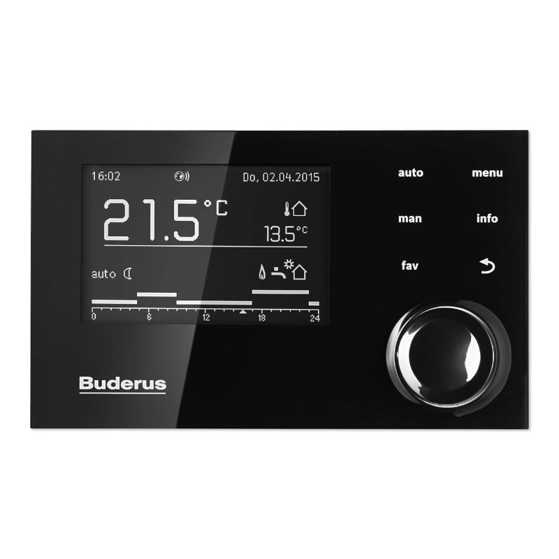 BUDERUS | System-Bedieneinheit | Logamatic RC310 mit Außenfühler | schwarz