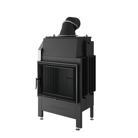 Spartherm Kamineinsatz Varia 1V H₂O XL | 9 kW | Wasserführend Rechtsanschlag