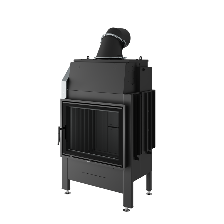 Spartherm Kamineinsatz Varia 1V H₂O XL | 9 kW | Wasserführend Rechtsanschlag