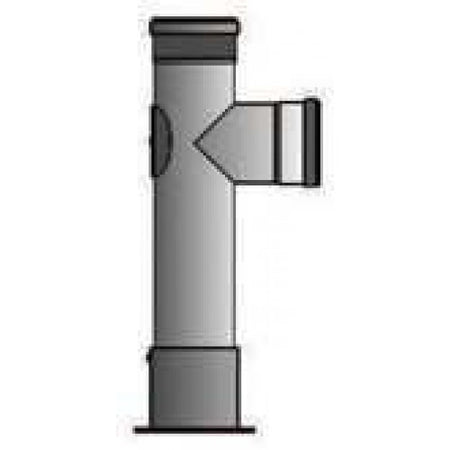 Pelletrauchrohrstütze höhenverstellbar Durchmesser 80mm