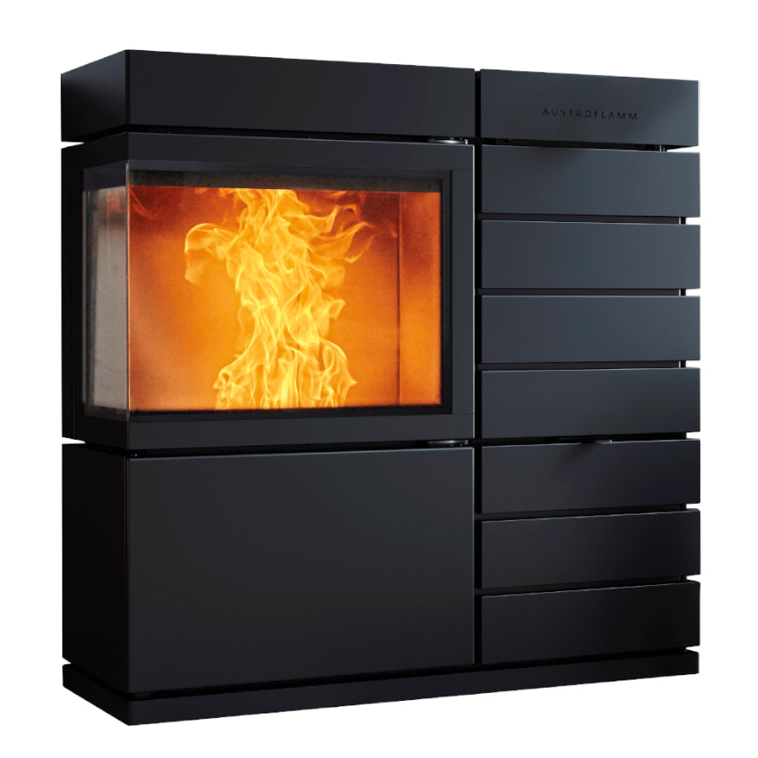 Austroflamm | Pelletofen | RON | 8 kW | Scheibenseite wählbar