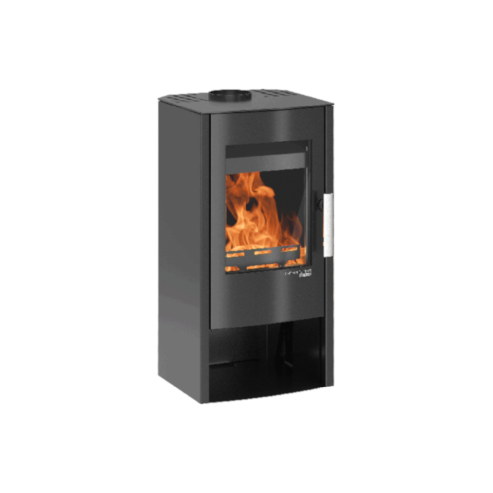 Haas+Sohn | Kaminofen ROSENHEIM easy 297.15 - Stahl perl-schwarz | 6kW