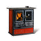 La Nordica Scheitholzherd Küchenherd | Rosetta BII Bordeaux | 7,2 kW