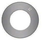 Wandrosette Randbreite 50mm Durchmesser 125mm