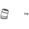 RX Abgasbogen DN 110/160,15 Grad,W11 B15
