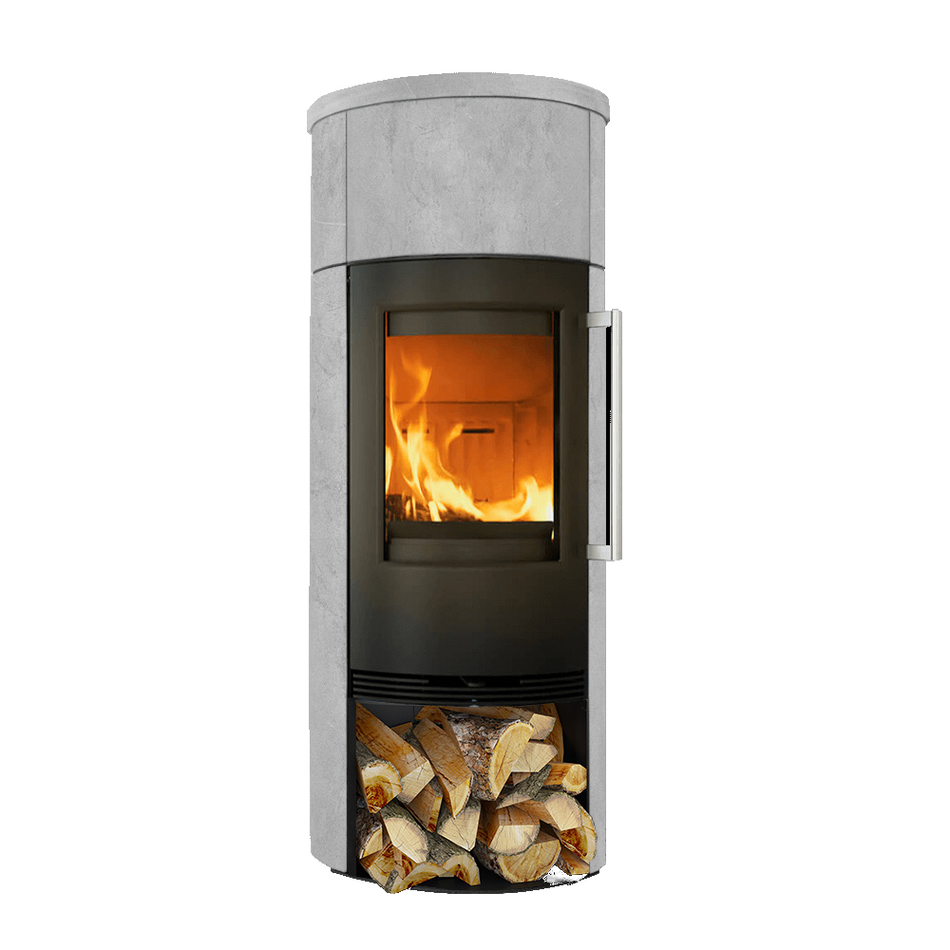 TermaTech | Kaminofen | TT21R-HST | Matt Speckstein | Weiß | 5 kW