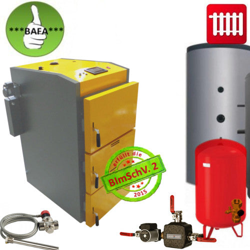 Santer Solar Holzvergaser Proburner 2.0 Komplettsystem 25 kW 1x1000L