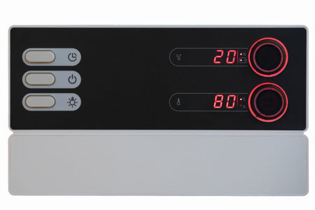 Sentiotec Sauna Set Gartensauna LAVA mit Saunaofen Scandia Next Combi und Steuerung Pro B3 | klimaworld.com