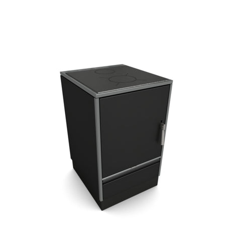 Glutos HH 02 S Küchenherd in schwarz matt 5,5 kW | klimaworld.com