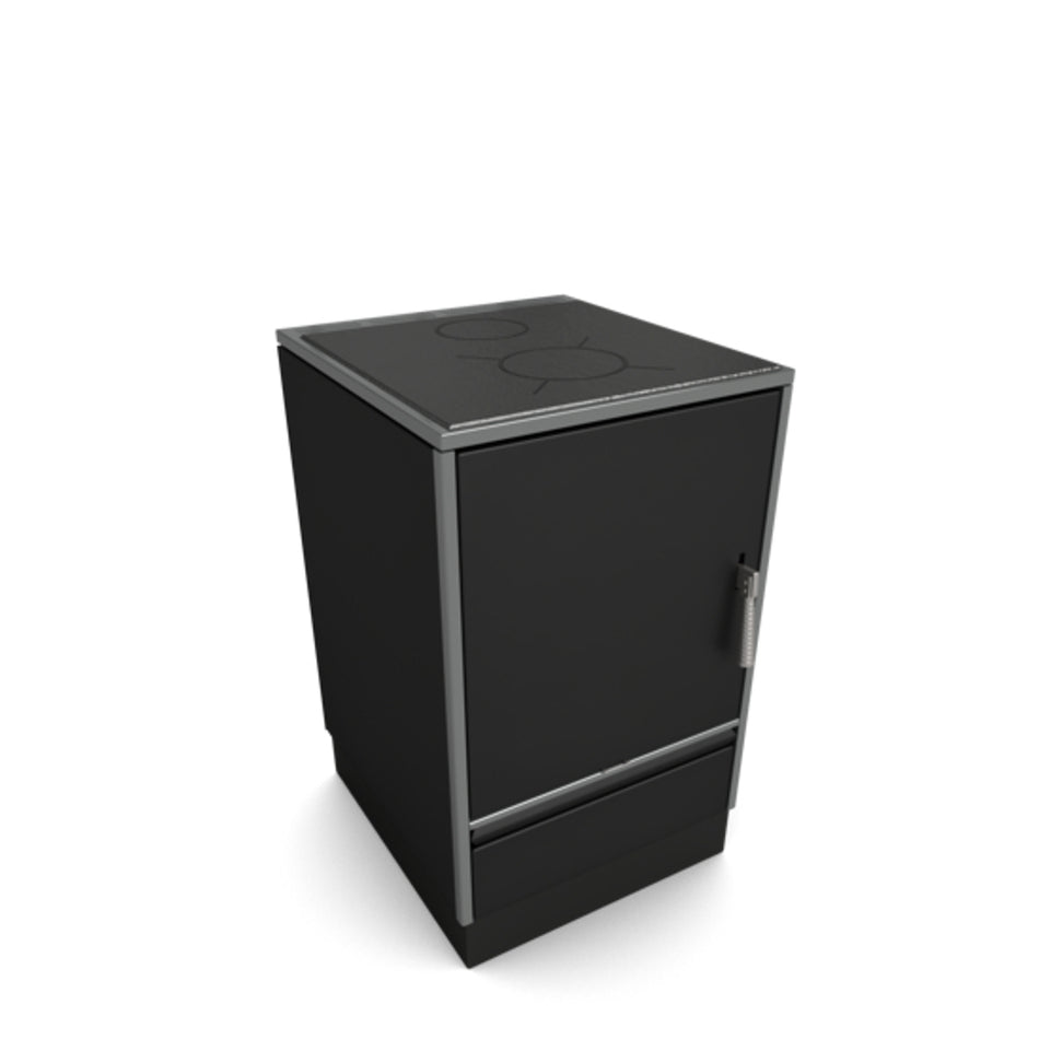 Glutos HH 02 S Küchenherd in schwarz matt 5,5 kW | klimaworld.com