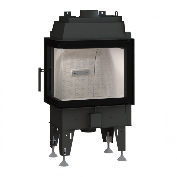 Warmluft Kamineinsatz BEF Feel 8 CL | schwenkbar | 8 kW | Eckscheibe links | Klimaworld.com 