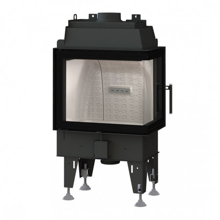 Warmluft Kamineinsatz BEF Feel 8 CP | schwenkbar | 8 kW | Eckscheibe rechts | Klimaworld.com 