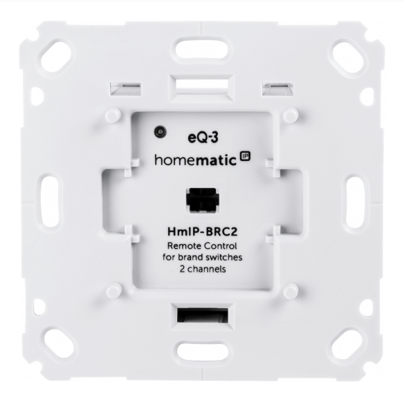 Homematic IP Wandtaster für Markenschalter - 2-fach | eQ-3 | HmIP-BRC2