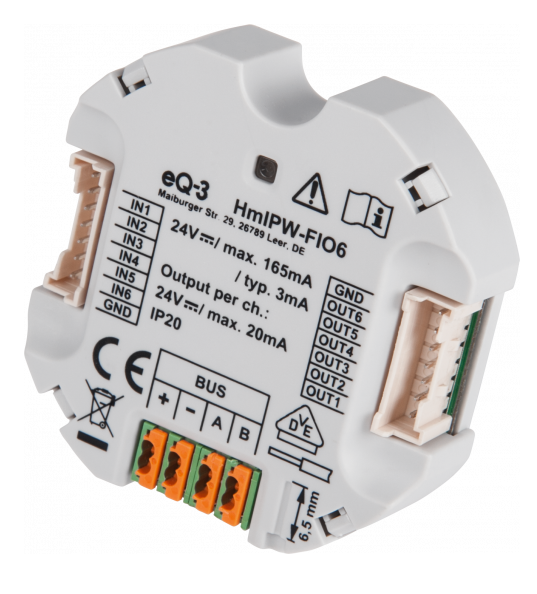 Homematic IP Wired I/O Modul 6-fach - Unterputz | eQ-3 | HmIPW-FIO6