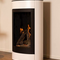 Wanders Gaskamin TALI | Stahlmantel in Weiß | Erdgas LL | 6 kW