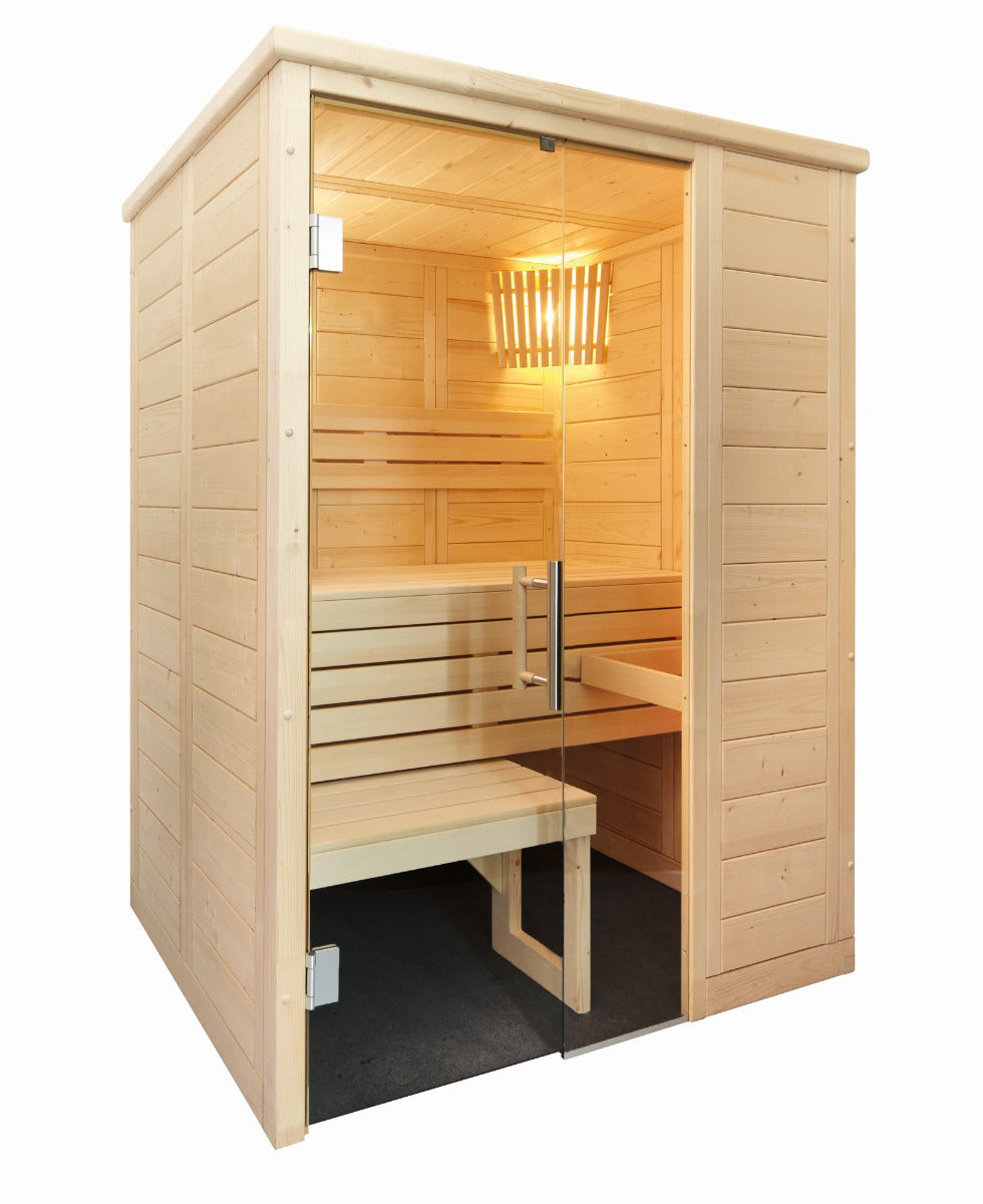 Sentiotec Sauna Set Alaska Mini mit Saunaofen Mini inkl. Steuerung | klimaworld.com