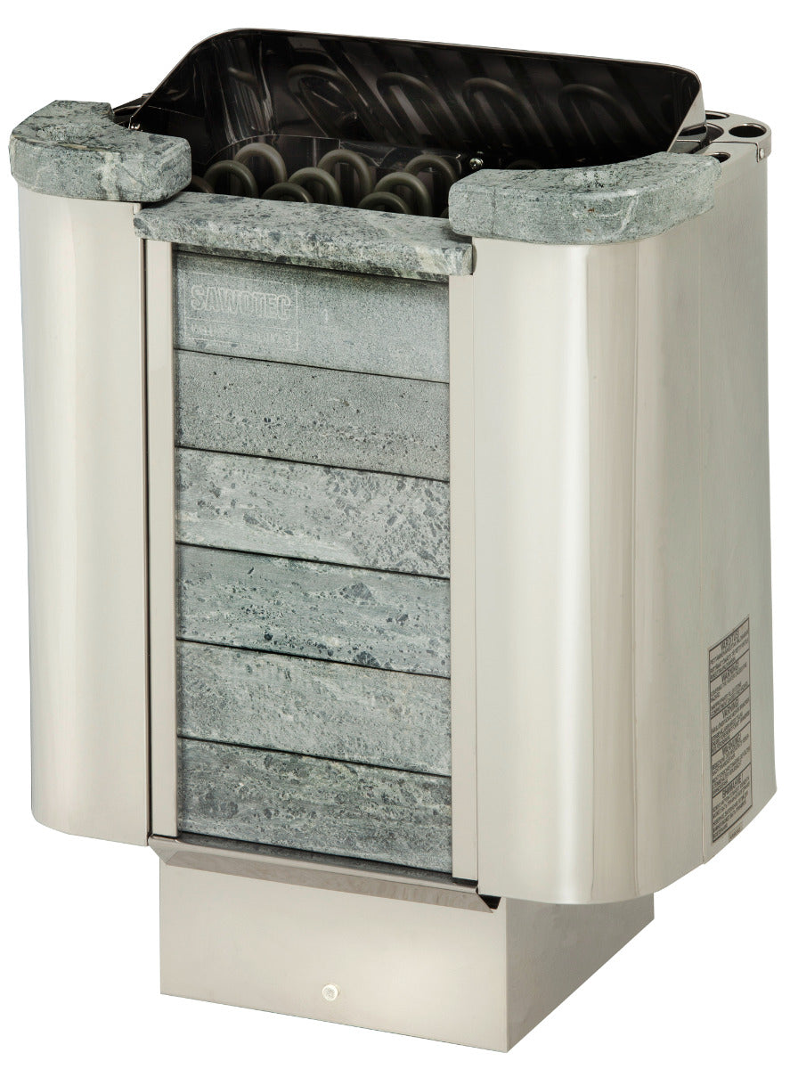 Sentiotec Sauna Set Kaski 220 View mit Saunaofen Cumulus und Steuerung B2 | klimaworld.com