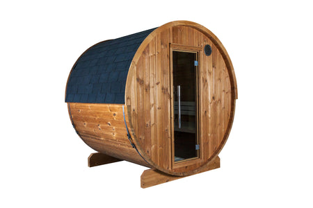 Sentiotec Sauna Set Kaski 180 View mit Saunaofen 100 inkl. Steuerung | klimaworld.com