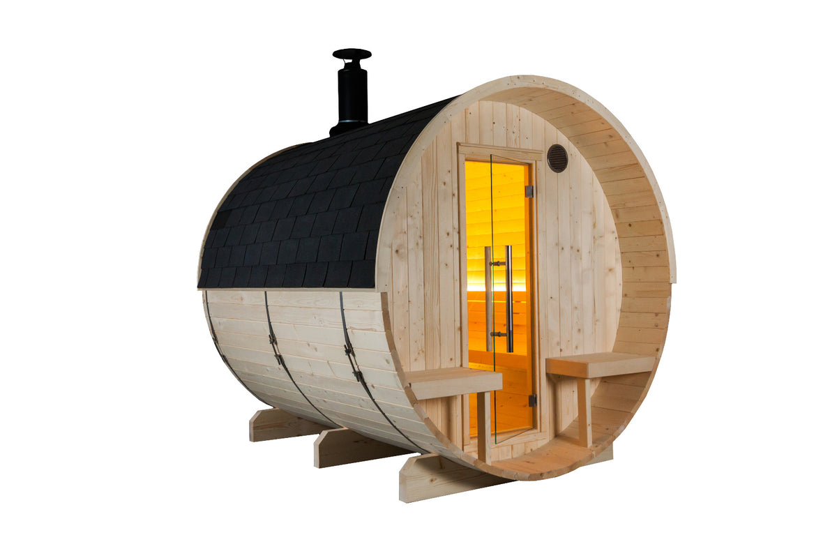 Sentiotec Sauna Set Kuusi 240 mit Saunaofen Cumulus inkl. Steuerung | klimaworld.com