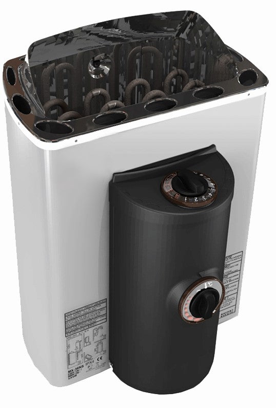 Sentiotec Sauna Set Alaska Mini mit Saunaofen Mini Corner inkl. Steuerung | klimaworld.com