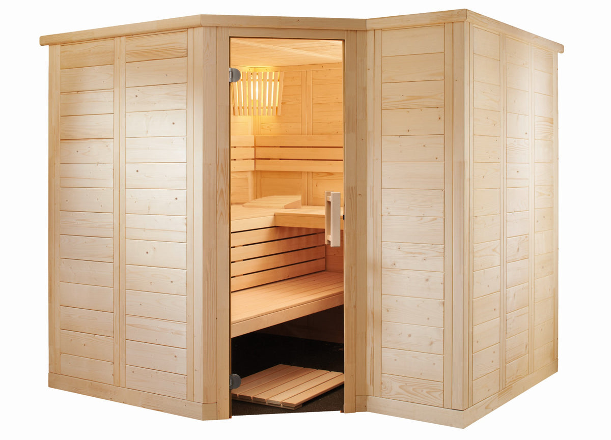 Sentiotec Sauna Set Polaris Large mit Saunaofen ARI und Steuerung K2-Next | klimaworld.com
