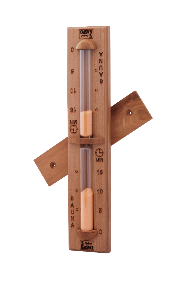 Sentiotec Sanduhr mit orangefarbenem Sand | Red Cedar | klimaworld.com